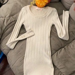 Long sleeve super soft beige top